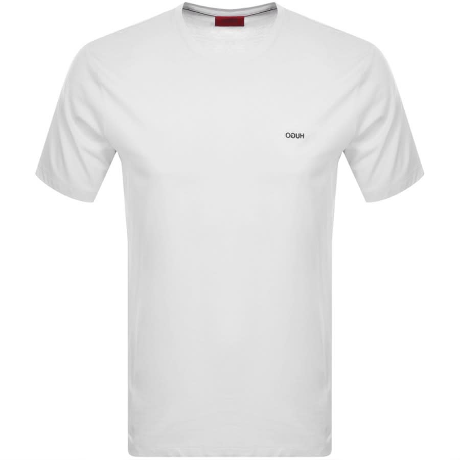 Alternative Image for ProductHUGO Dero 211 Crew Neck Short Sleeve T Shirt White1